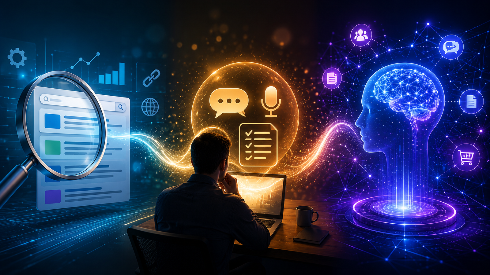 SEO, GEO e AEO: Entenda as Diferenças e Prepare Sua Empresa para a Era da IA